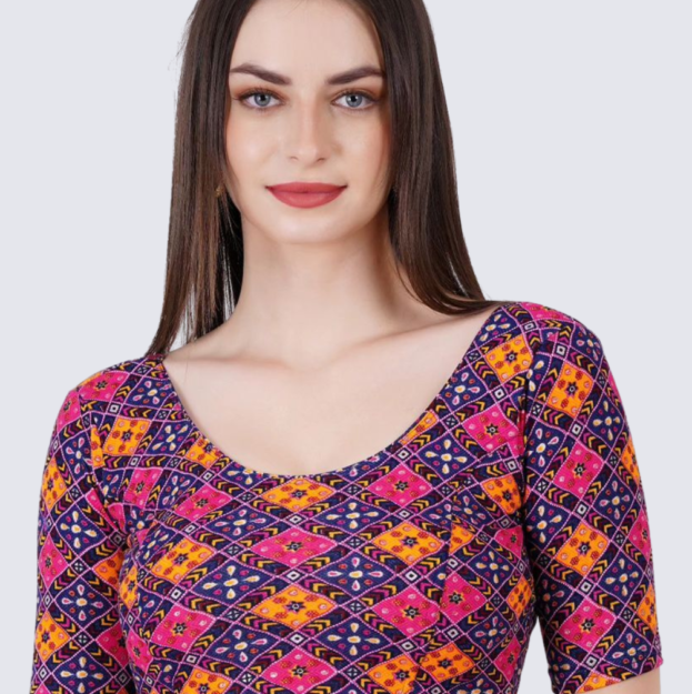 printed blouse